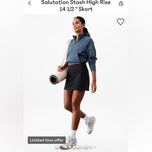 Athleta salutation stash high rise skort